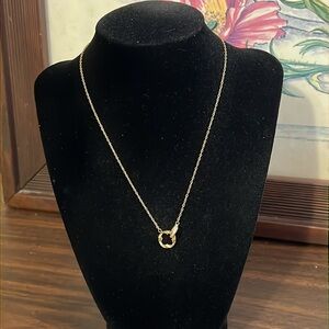 Gold plated Stainless steel interlocking clover necklace